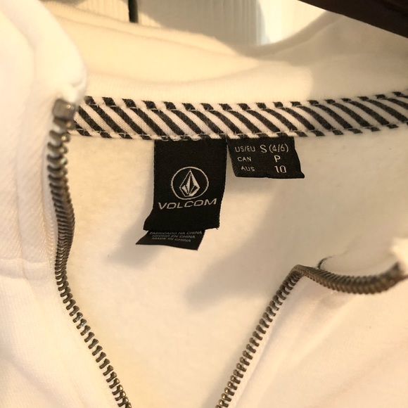 Volcom Short Stacy pullover Hoodie - Star White - Picture 4 of 5